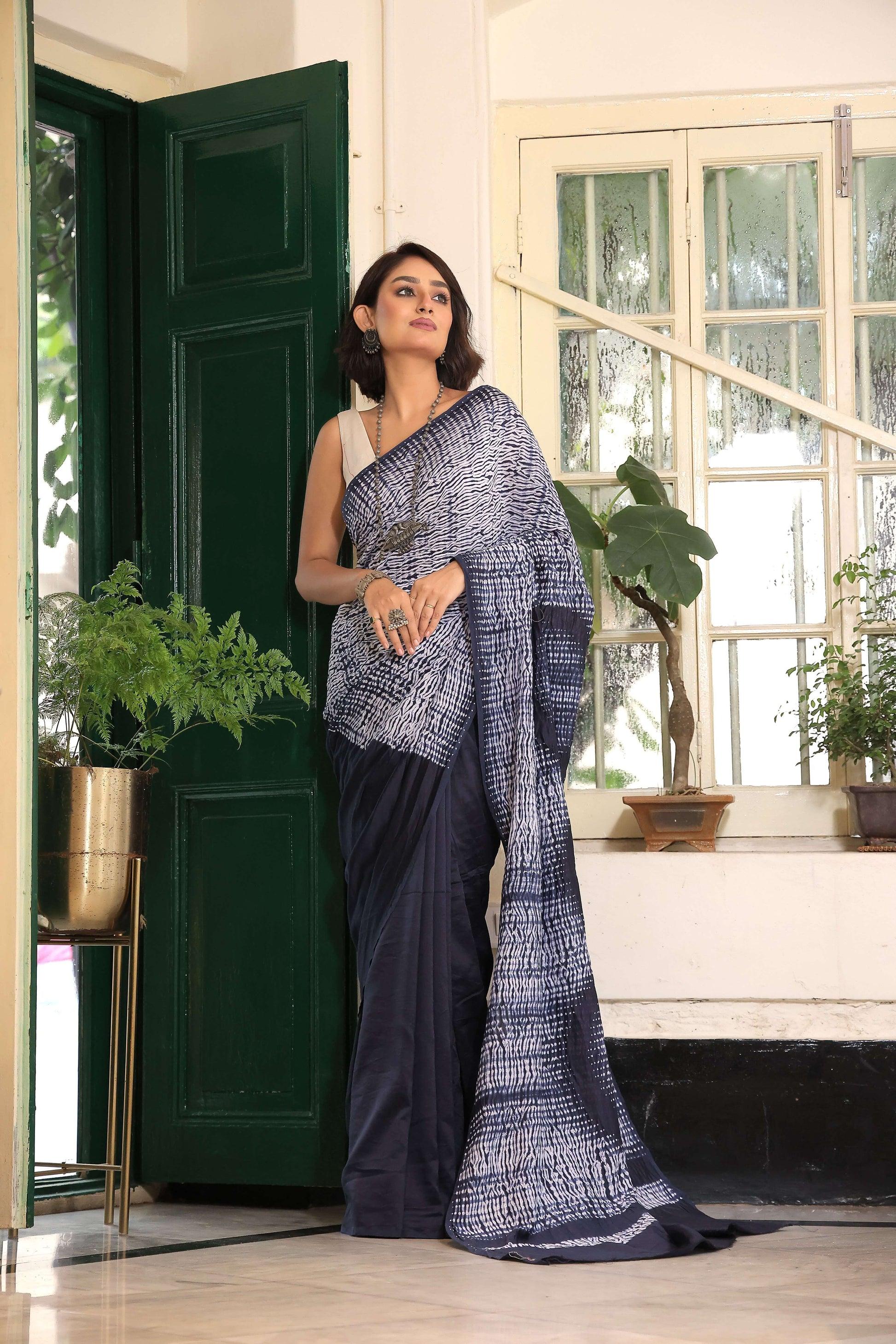 Shibori Saree